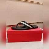 Bally~巴利最新潮流涼拖上市 官網同款 專櫃品質精選頭層小牛皮配巴利原版織帶