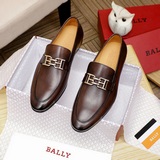 BALLY【巴利】（皮内裡）頂級男士豆豆鞋專櫃同步發售，意大利進口小牛皮，全進口