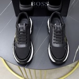 【BOSS】潮流新款上市 官網同款 專櫃品質 原版牛皮拼接針織工藝 舒适