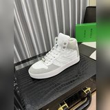 【BV】家精品，男士秋冬高幫編織休閑鞋！此款運動鞋采用頭層牛皮純手工編織，時尚新