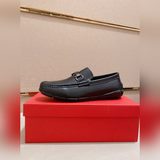 菲拉格慕（Ferragamo）香港專櫃同步更新男士一腳蹬休閑系列男鞋裡外全牛皮鞋