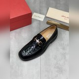 水染牛裡 【salvatore ferragamo】菲拉格慕 男士最新款休閑商務