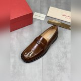 水染牛裡 【salvatore ferragamo】菲拉格慕 男士最新款休閑商務