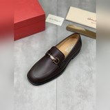 水染牛裡 【salvatore ferragamo】菲拉格慕 男士最新款休閑商務