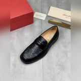 水染牛裡 【salvatore ferragamo】菲拉格慕 男士最新款休閑商務