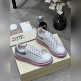 Alexander McQUEEN正品爆拆 1：1頂級麥昆原版皮料白色進口絲綢皮