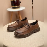 普拉達【Prada】手工休閑鞋上市、經典系列風格，面料頭層牛皮，軟底橡膠底，真皮