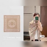 頂級高端貨現貨發行B家最新款ZG同步【B圓标格紋方巾】中性款男女都可用品質手感好