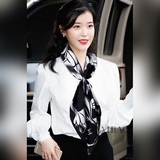 【小香線條圖案90】真絲方巾搶VIP推薦 下手一定要快【高端 大愛女人尤物 貨極