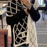 美極啦香奶奶針織新款【菱形針織雙面長巾】一秒心動啊！！！高級，奢華！永恒！不是那