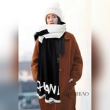 美翻了[流淚]【大LOGO拼色長圍巾】禦用殿堂級極品小香新款專櫃在售 上身才會知