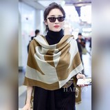 美翻了[流淚]【大LOGO拼色長圍巾】禦用殿堂級極品小香新款專櫃在售 上身才會知