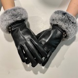 Chanel 香奈兒2021秋冬懶兔毛羊皮手套手機觸屏，值得對比同款不同品質，秒