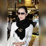 閃亮登場渠道貨宇宙最好看的chane【雙C彩色亮片】長圍巾羊絨工坊的buling