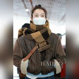 【D格子圖案長巾】Dior今年複古的風吹的好大時髦的人兒必須要有的中古老花單品小