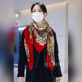 羊絨新款買了都說好看推薦【D風中戀語140】羊絨方巾D家ZG爆款立體呈現圖案紋路