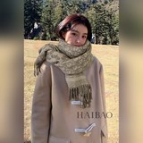 D家新款【D星星金線雙面披肩】美翻了[流淚]禦用殿堂級極品新款專櫃在售 羊絨雙面