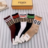 配包裝【一盒5雙】FENDI芬迪高版本兔絨襪子超級柔軟潮人必不能少的FENDI