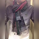 G家【雙G提花與織帶】Gucci這款限量經典元素披肩真的超重磅高端圍巾提升氣