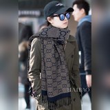 G家新款【GG金線雙面披肩】美翻了[流淚]禦用殿堂級極品新款專櫃在售 羊絨雙面可
