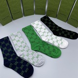 配包裝【一盒五雙】Gucci · 古奇網紅爆款出貨~G家新品專櫃對版襪子純棉材質