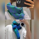 爆款上牛貨【LW拼色羊絨長巾】 LOEWE 早秋系列釋出新款字母塗鴉風圍