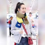 爆款上羅意威家牛貨【LW拼色羊絨長巾】配上真皮标真是超極高端貨隻有這種大品牌才會