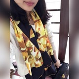 Louis Vuitton（路易威登）頂級斜紋真絲方巾 放大細節 展現出來的工藝