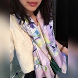 Louis Vuitton（路易威登）頂級斜紋真絲方巾 放大細節 展現出來的工藝