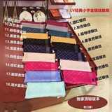 Louis Vuitton。【粉色銀絲】【lv經典老花金銀絲方巾】高版本！！驢家