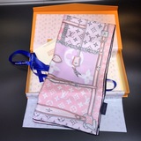 Louis Vuitton（路易威登）各大專櫃在售 頂級斜紋真絲方巾 90x90