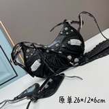 【原單大號帶鑽】 鳄魚白色帶鑽Balenciag Le Cagole半月牙腋下