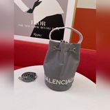 BALENCIAGA 春夏新款 NAVY CABAS 水桶包 進口耐磨棉質帆布巴