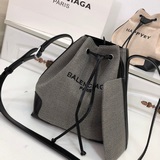 巴黎世家BALENCIAGA帆布水桶包 對版zp特殊帆布麻料材質-獨家制作-純進