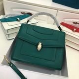 【Bvlgari】寶格麗專櫃新品三層蛇頭包大號，型號：6998進口頂級Box皮定
