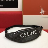 最新celine 老花配牛皮 腰包 胸包實拍 現貨出啦  潮搭 單品之一  配盒