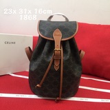 celin 新品folco 小號标志印花雙肩背包 triomphe 标志印花，牛