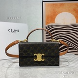 CELIN* 2023新品BOX TRIOMPHE老花牛皮/羊皮内襯金屬TR