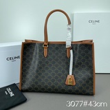 CELINE CABAS TRIOMPHE TOTE帆布印花橫款手袋TRIOM