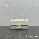 CELINE 全新系列｜CUIR TRIOMPHE  皮标标志印花鍊條包全新C