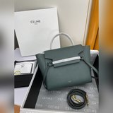 CELINE BELT NANO粒面小牛皮手袋小號：8 X 8 X 4英寸(2