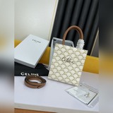 配全套包裝CABAS TRIOMPHE帆布MiNi號豎款手袋65%塗層帆布，3