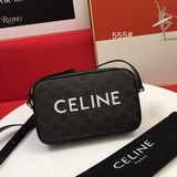 CELINE相機包 出貨 織物面料襯裡，斜挎和肩背，拉鍊鎖閉，内側扁平口袋，複古
