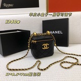 chanel 2023秋冬新品 手提化妝小盒子 小型收納盒 原版五金 肩帶可調節