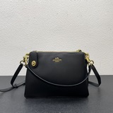 新款coach/蔻馳grace carryall經典馬車标手提斜挎小方包 老花牛