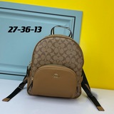 蔻馳 coach 款號：5671  court系列奧萊款中號女士pvc配皮雙肩