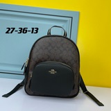 蔻馳 coach 款號：5671  court系列奧萊款中號女士pvc配皮雙肩