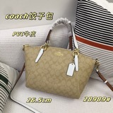 coach/蔻馳經典款 c紋手提包單肩包斜挎包 餃子包女包 f028989#