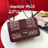 coach經典提花織物蛇皮細節alie單肩包s04615 楊紫同款，這款aie簡