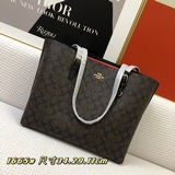 新款 1665 。coach/蔻馳 女款托特包/手提/單肩女包 帶拉鍊夾層  收